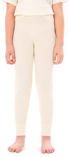 Capa base de lana merino para niños y niños pequeños, pantalones superiores e inferiores, conjunto de ropa interior térmica larga para niños y niñas