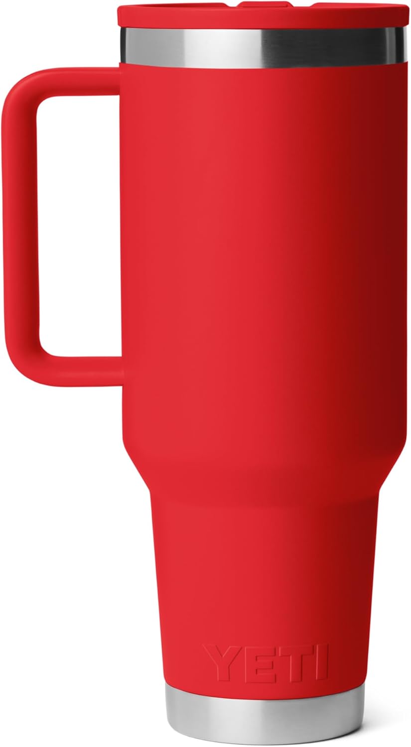 YETI Rambler 40 oz Travel Mug with Flip Straw Lid – Stainless Steel, Vacuum Insulated, Leakproof, Cup Holder Friendly - Image 5