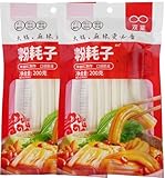 双葉 粉耗子2袋 ジャガイモ春雨 ブンモジャ 馬鈴薯粉 円粉 マーラータン 中国風の春雨 中国タンミョン 火鍋 トッポッキ 空芯粉 土豆粉 中華火鍋 200gx2点