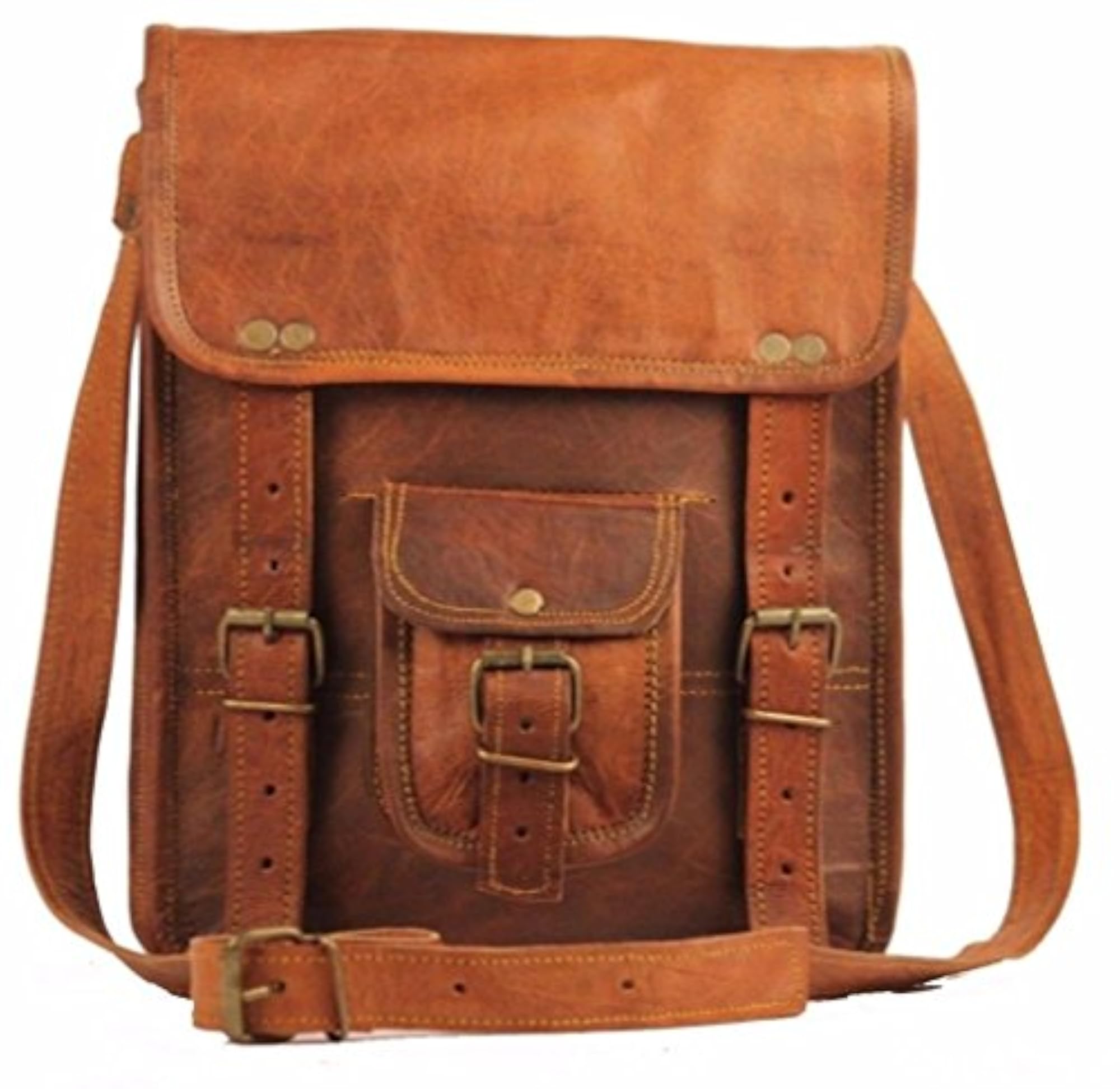 Vertical Sling Bags Leather for Unisex