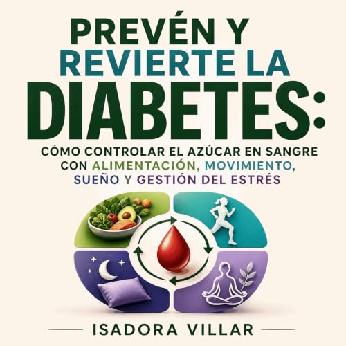 『Prev&eacute;n y revierte la diabetes: C&oacute;mo controlar el az&uacute;car en sangre con alimentaci&oacute;n, movimiento, 