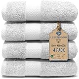 LEBENGOOD Juego de Toallas Baño y Lavabo 100% Algodón Premium 550gsm |...