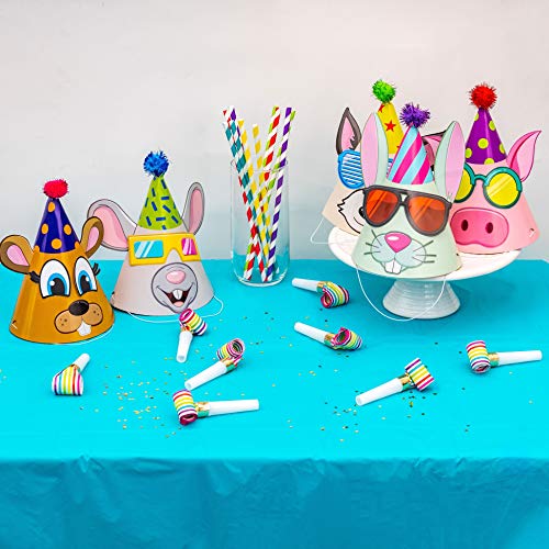 image for Crafty Critters Party Supplies Birthday Hats for Kids DIY Party Hat I 