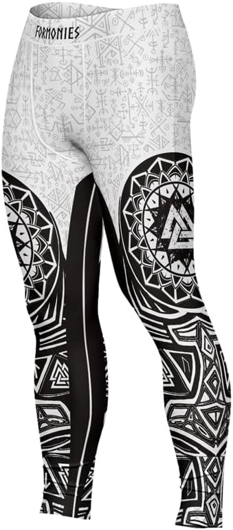 Viking Men's Compression Spats BJJ Men Tights for Working Out Training MMA Jiu Jitsu Grappling