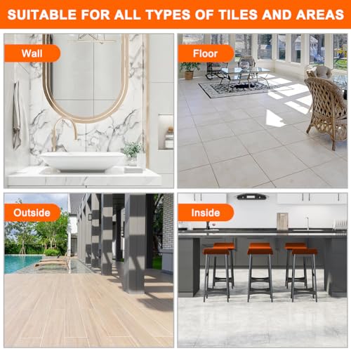 Flintronic Tile Leveling System, 80PCS Resuable Tile Leveling System Kit with 2 Special Wrenches, Tile Leveling Clips Tile Installation Tool for Stone and Floors 7 Flintronic Tile Leveling System, 80PCS Resuable Tile Leveling System Kit with 2 Special Wrenches, Tile Leveling Clips Tile Installation Tool for Stone and Floors - Image 7