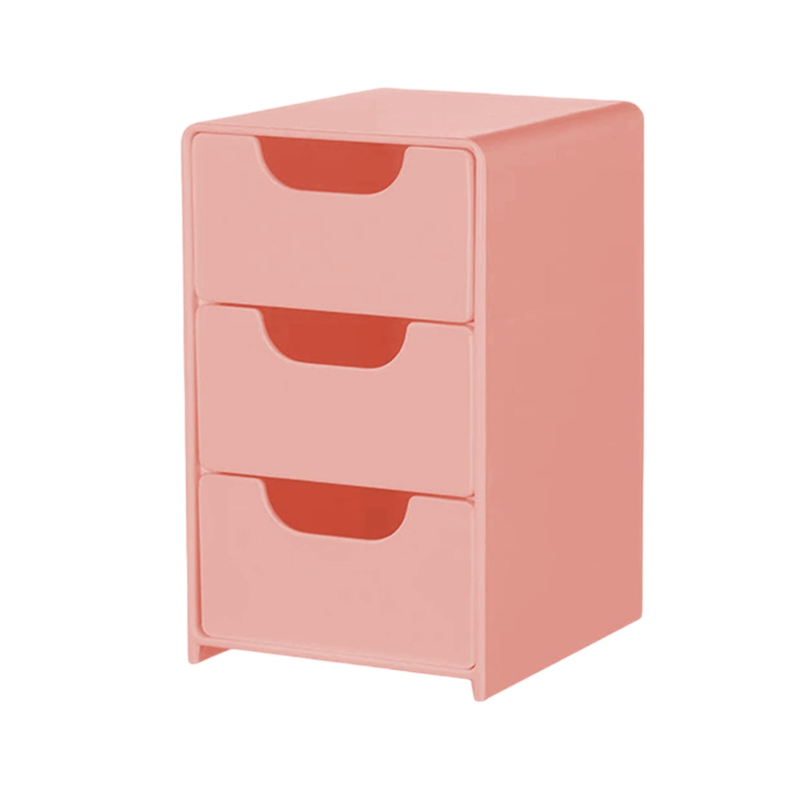 Glifora 1 Set Desktop Storage Box - Modular 3-Drawer Organiser, Scratch-Resistant Desk Drawers for Jewelry, Stationery and Cosmetics Storage and Organisation