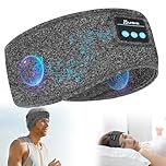 flintronic Cuffie per Dormire, Fascia Cuffie Bluetooth V5.0, Cuffie Fascia Sportiva, Cuffie Bluetooth Dormire per Yoga, Sportivo,Jogging, Viaggio (Grigio)