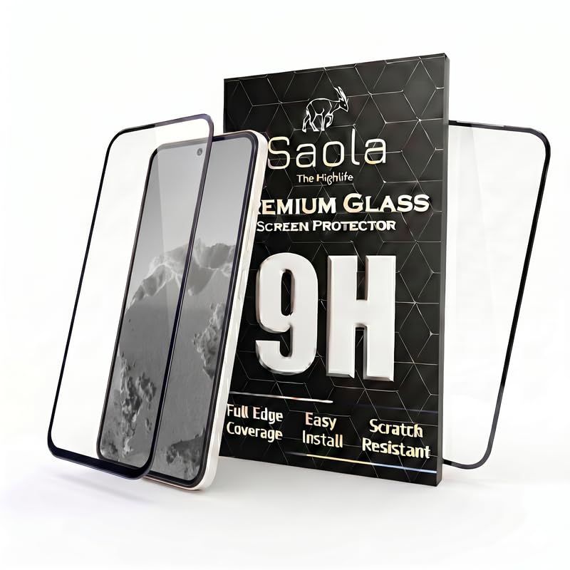 Image of Saola HD Clear Tempered Glass for Nothing CMF Phone 2 Pro | High Strength 9H Protection, Smooth Touch, Full Coverage Screen Guard, 2-Step Installation Kit | Quick & Easy Application (Pack of 2)