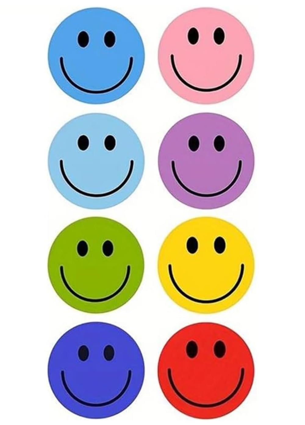 Caa Trading Multicolor 100 X Cute Cartoon Smily Face Reward Stickers Labels Scrapbook Rewards Well Done Teacher Smile Smiling (2.5Cm) 25Mm (100 Stickers)