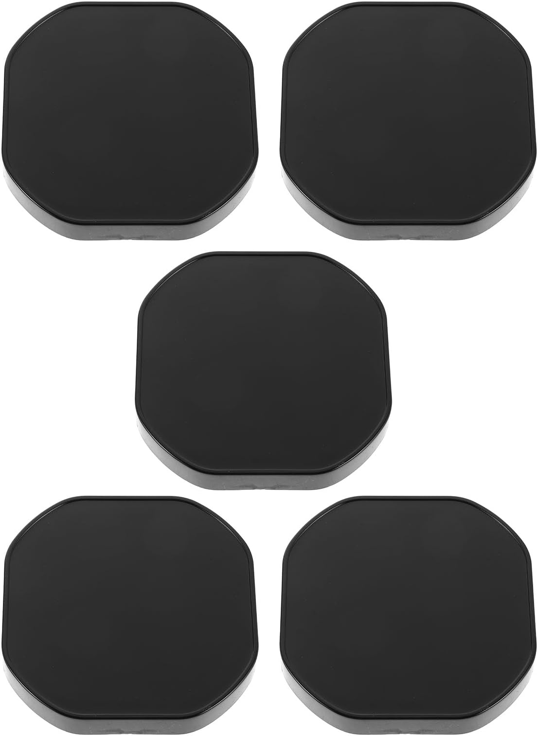 5pcs Black Square LED Pod Light Covers 3x3 Inch Cube Lens Shields Protective Cover for Car Truck Offroad Driving Light Bars