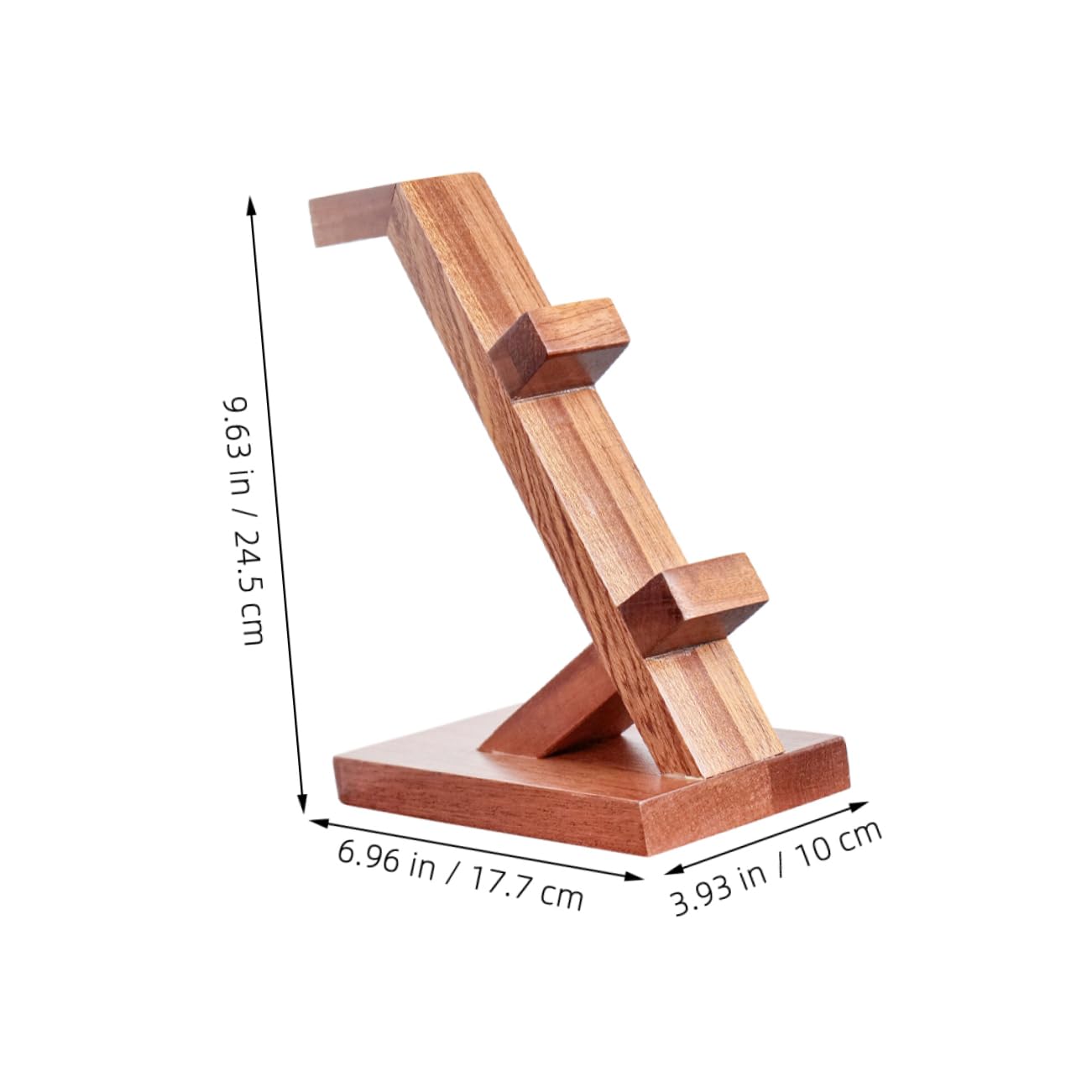 Supporto Controller da Parete in Legno Marrone, per Cuffie e Gamepad | Uso per Zona Gaming e Display, Struttura Semplice e Portatile, Organizzazione e Protezione dei Controller