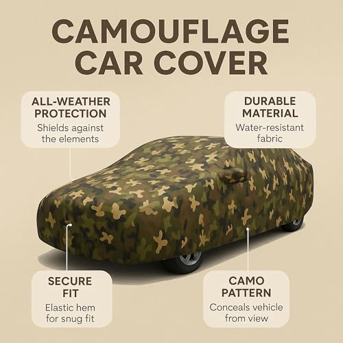 Image of Sulfar 100% Waterproof Car Body Cover for Chevrolet Astra - Triple-Stitched Dustproof UV, Heat & Rain Protection with Mirror Pockets, Full-Bottom Elastic & Free Storage Bag - All-Weather Indoor Outdoo