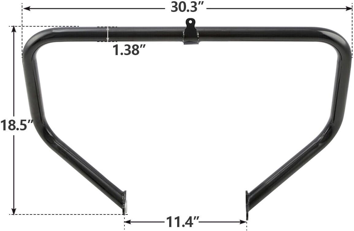 1.38" Engine Guard Highway Crash Bar Steel Tubing Front Black