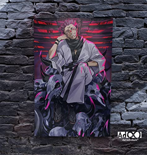 Image of AD INFINITUM Anime jujutsu kaisen 300 gsm Paper Wall Poster, Multicolor | 13 x 19 inches | (SUKUNA 5)