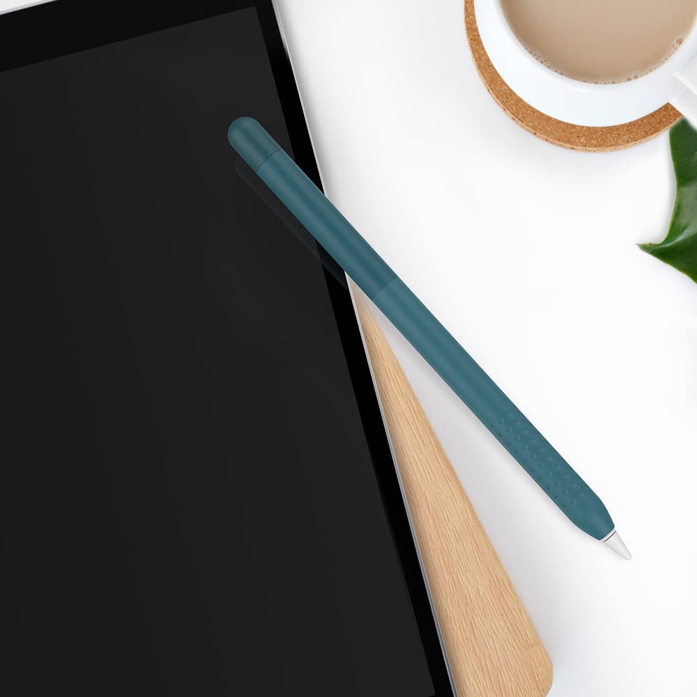 Delidigi Etui na Apple Pencil 1. generacja, silikonowy pokrowiec w kolorze gradientu akcesoria do uchwytu na rękojeść kompatybilne z Apple Pencil 1. generacji (głęboki zielony)