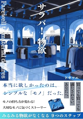 サラバ！物欲！　みるみる物欲がなくなる９つのステップ: モノの持ち方が変わる！　大切なモノに気づくストーリー　本当に欲しかったのはシンプルなモノだった 新しいミニマリストのカタチ