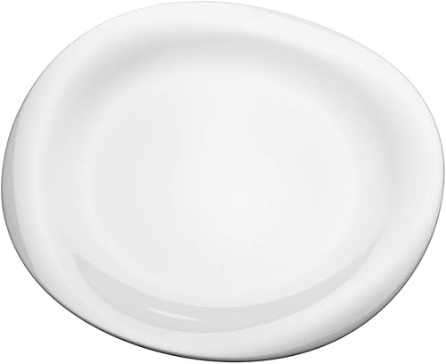 George Jensen Cobra - Plato llano de porcelana, blanco, grande