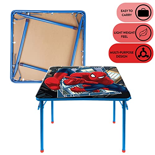 Idea-Nuova-Marvel-Spiderman-3-Piece-Childrens-Activity-Square-Table-and-Chair-Set-Ages-3-NN201039 Idea Nuova Marvel Spiderman 3 Piece Childrens Activity Square Table and Chair Set Ages 3 NN201039