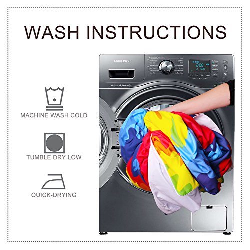 Blessliving Rainbow Tie Dye Bedding Red Heart Duvet Cover Psychedelic Bed Set For Bohemian Hippie Lover (King) #TOP5