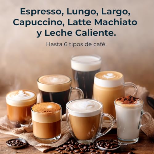 Cecotec Espresso Coffee Machine - FreeStyle Latte T. 1350 W Coffee Capsule Machine, 20 Bar, 1.6L Water Tank and 400ml Milk, Compatible with Ground Coffee, Dolce Gusto, Nespresso and K-Fee - 5