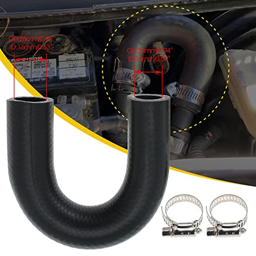 Jofynzo For Ls For Lt Heater Core Crossover Coolant Bypass Hose With 2 Clamps For Chevy Pontiac For Ls1 For Lm7 For Lr4 For Lq4 For Ls6 For L59 For Lq9 For Ls2 For Ls3 For Lh9 For L20 Replace 551699 #TOP2