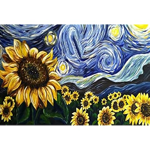 1000 Pieces Sunflowers Wooden Jigsaw Puzzles for Adults Teenagers, Unique Wood Cut Large Jigsaw Puzzle, Personalized Custom Jigsaw Puzzle Entertainment DIY Toys for Christmas Creative Gift Home Decor Cover