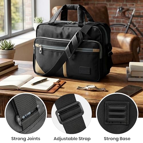 Image of DAHSHA Stylish Nylon Small Sling Cross Body Travel Bag for Business Office Messenger One Side Shoulder Carry Handbag Bag For Men & Women (35 x 18 x 25 Cm)
