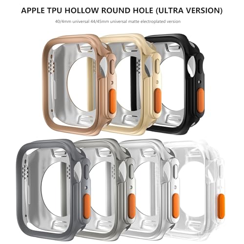Funda iWatch para transformar tu Apple Watch 45mm en un modelo Ultra 2 con TPU suave resistente 3