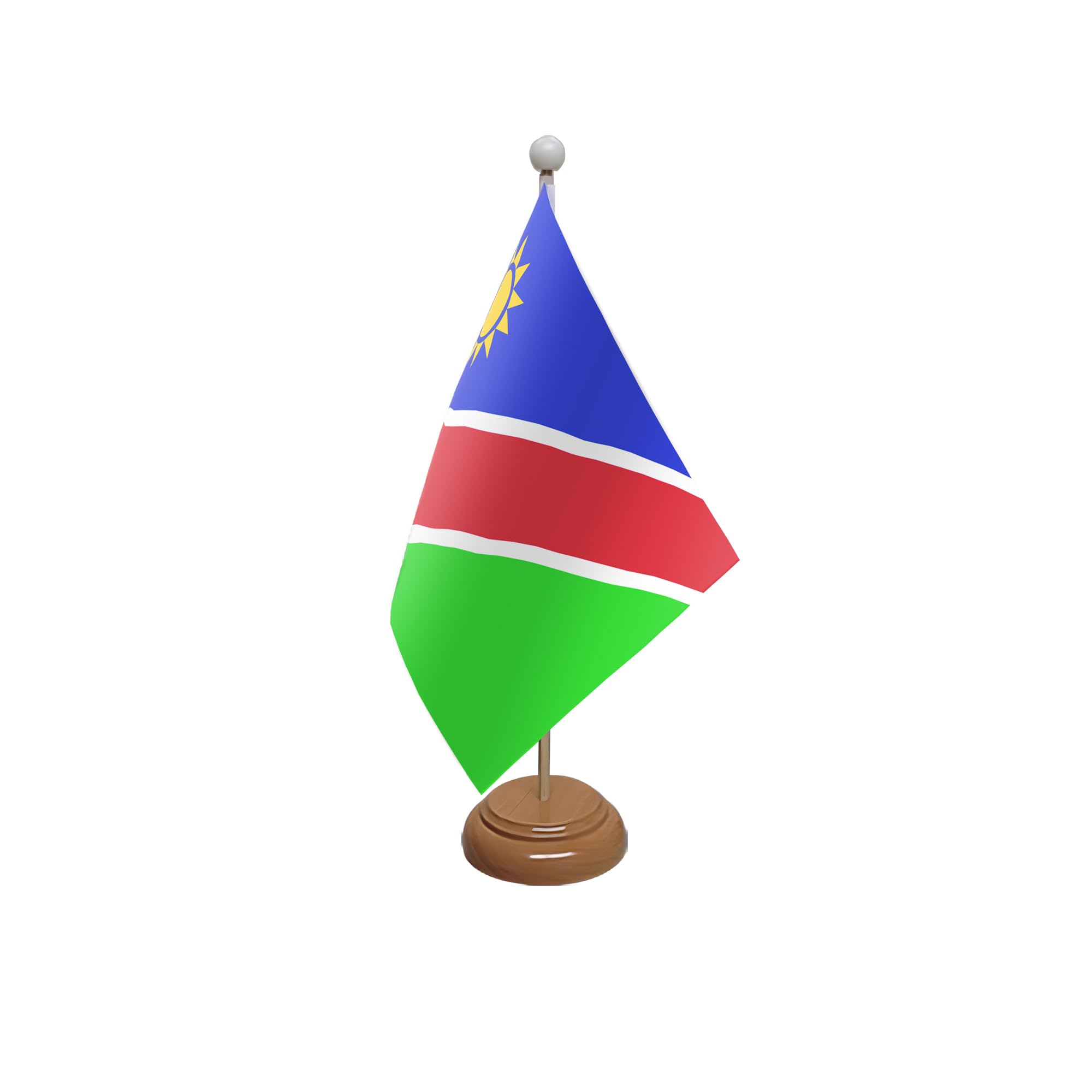 Flagtex Namibia Wooden Table Flag With Wooden Base