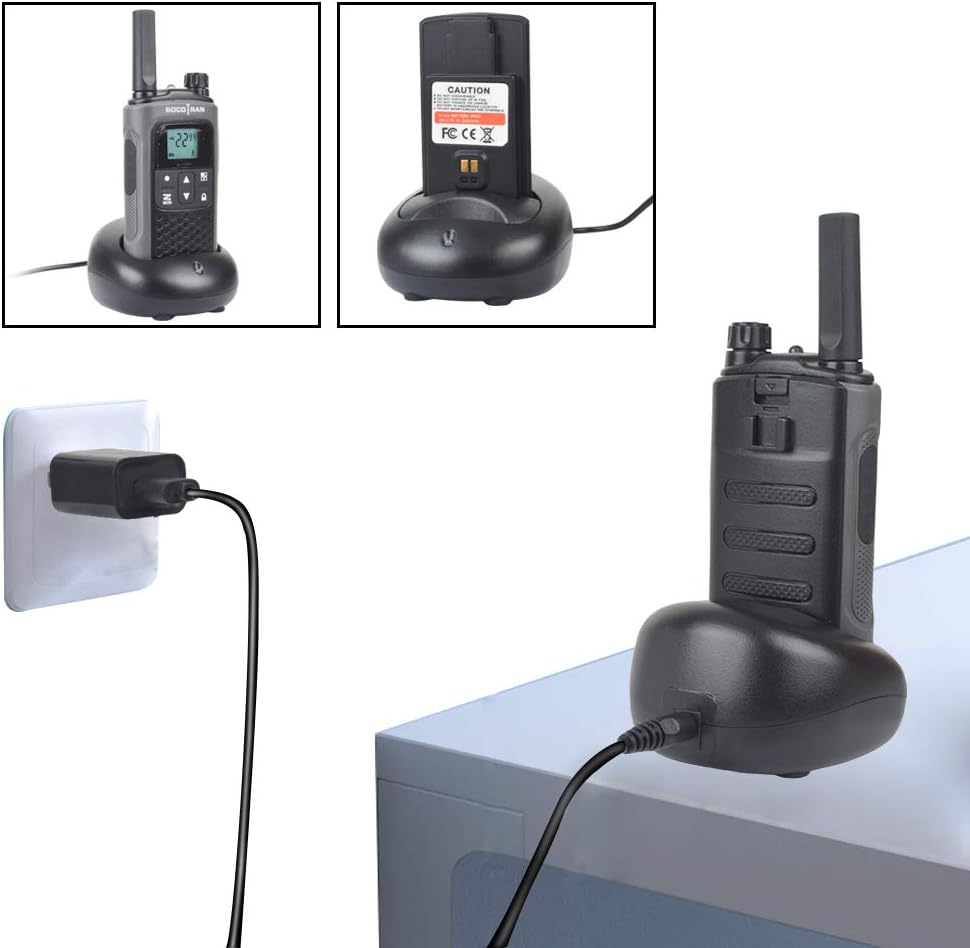 SOCOTRAN T80 Walkie Talkie in charging dock