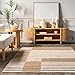 Rugs USA Oberlin Striped Jute Area Rug, 6x9, Natural