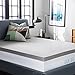 Lucid 3 Inch Ventilated Bamboo Charcoal Memory Foam Mattress Topper, CertiPUR-US Certified, Moisture and Odor Control-King