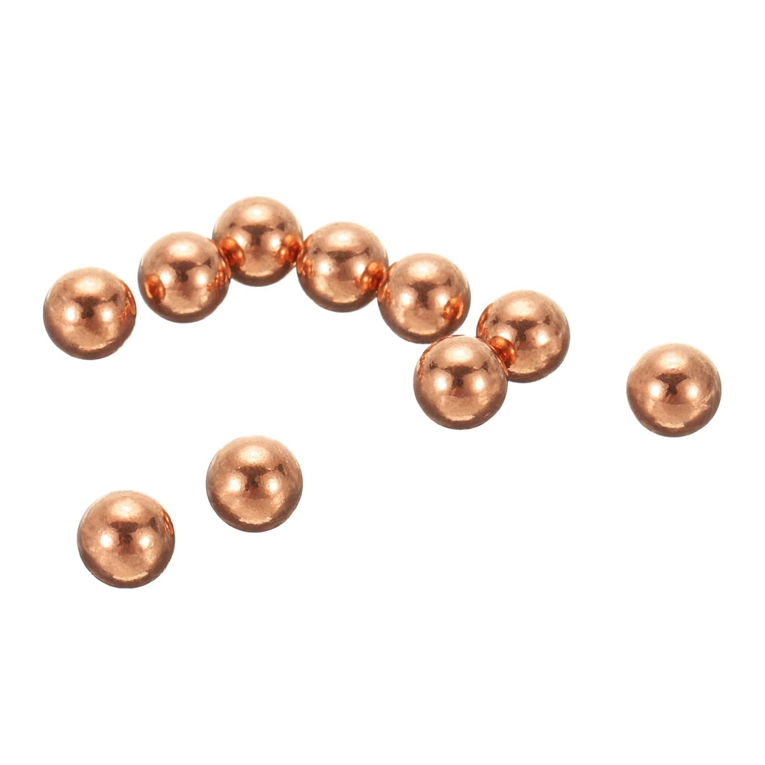 #US 10 Pcs Precision Solid Copper Bearing Balls 5/16" 7.938mm Pure Copper Ball
