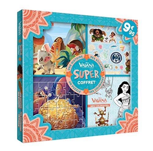 VAIANA - Super Coffret - Une histoire, des coloriages, des stickers, un puzzle - Disney: .: Contient...