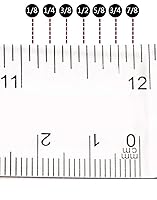 Vista 5 de Paquete de 30 reglas de plástico transparente de 12 pulgadas, regla flexible recta con pulgadas y métricas para la escuela, aula, oficina