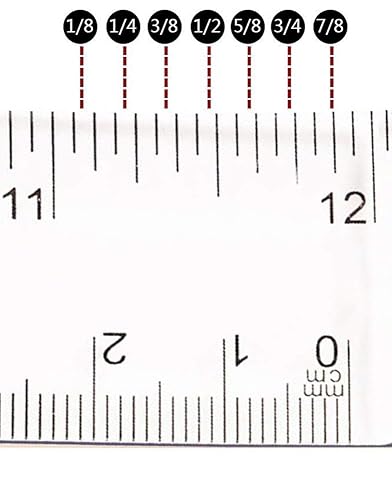 Miniatura 5 de Paquete de 30 reglas de plástico transparente de 12 pulgadas, regla flexible recta con pulgadas y métricas para la escuela, aula, oficina