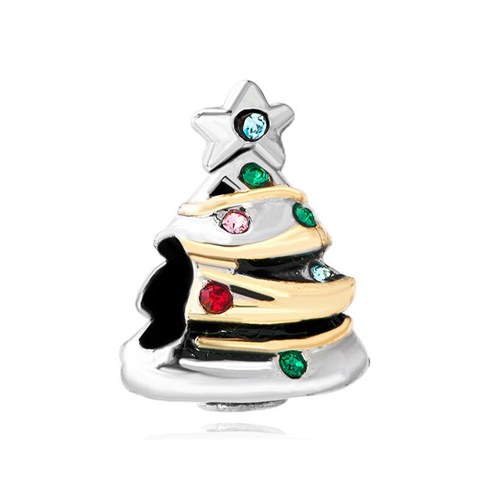 KorliyaChristmas Tree Charm Bead for Bracelet