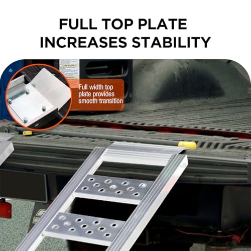 Rampas de carga de aluminio 77 in L x 13 in W, par resistente 1250 lbs miniatura 5