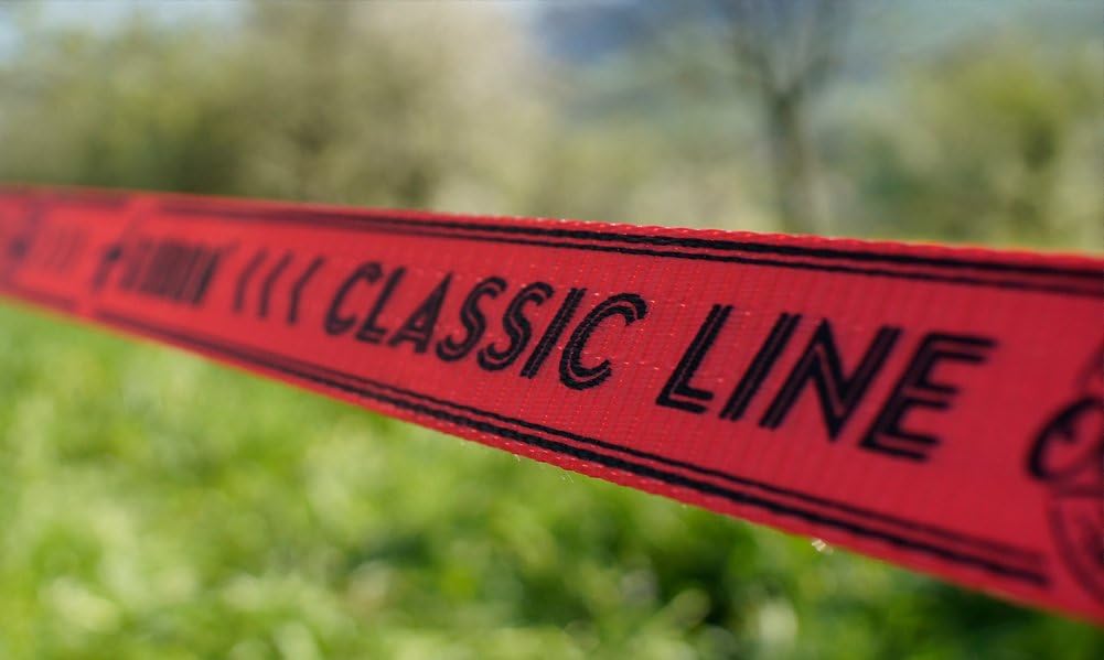 Gibbon Slacklines Classicline Red Edition 49-Feet Slackline Set, 15 m (Model: 14940)