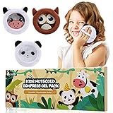 Lictin Kühlpads Kinder, 3 Stück Kühlakku Kinder mit Gummiband, Kühlakku Gel Sicher und ungiftig Kühlkompresse für Verletzungen, Schwellung und Kühlpads Weisheitszähne, knick kühlpack Wiederverwendbar