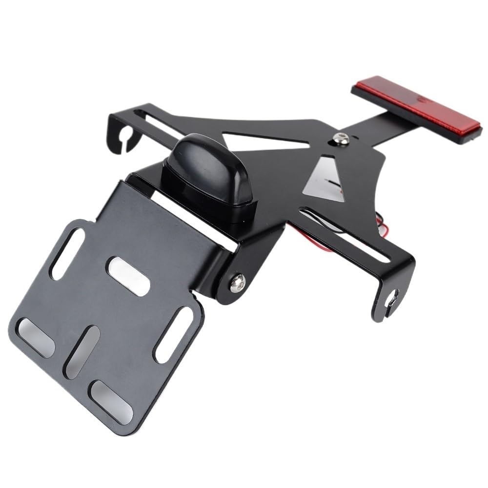 Soporte de matrícula trasera de alta resistencia para YZF R1 R6 con luz fija 7