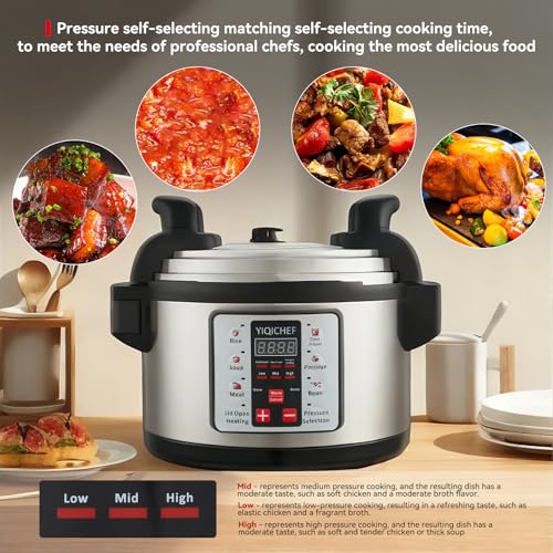 YIQICHEF 15.8Qt Commercial Large Electrical Pressure Cooker の商品画像 4