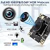 ELP USB Camera WDR H.264 3megapixel 1536p Camera Module for Computer,3mp AR0331 Camera Module with Microphone Mini UVC USB2.0 Webcam Board,WDR 100db 3.7mm Pinhole Hidden USB Camera Module for Most OS