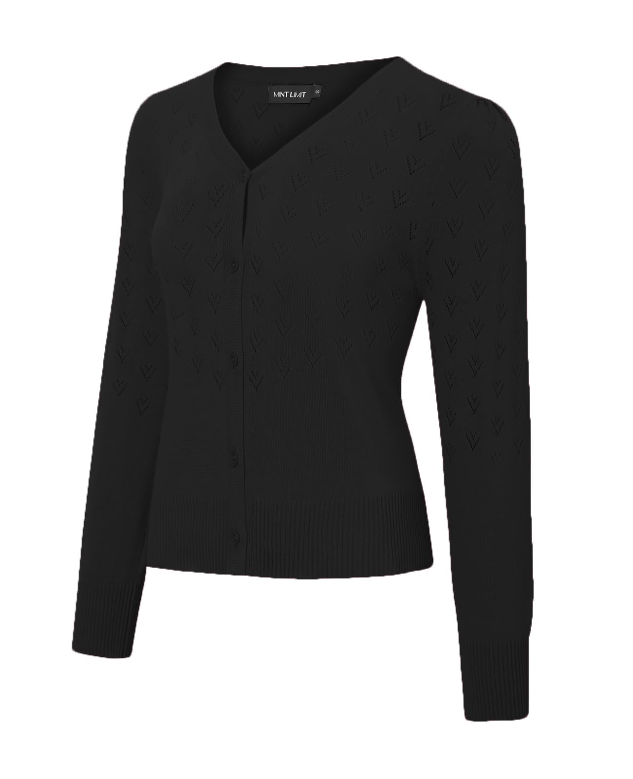 MINTLIMIT Cropped Cardigan Sweaters for Women 2025 V Neck Knit Bolero Shrugs Short Sleeve Lightweight Button Up Sweaters