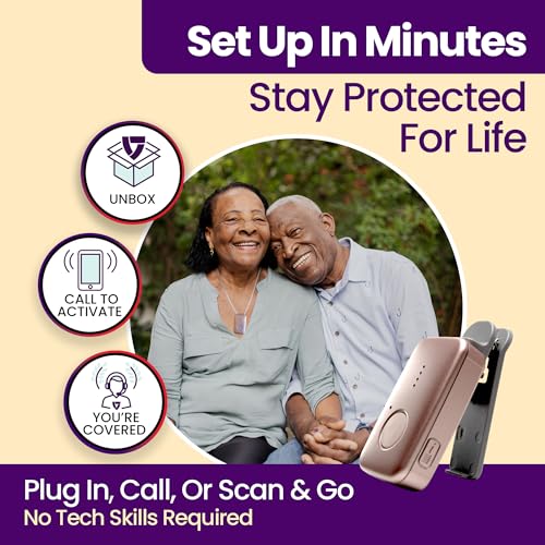 Medical Guardian MGMini | Get Help Instantly & Stay Independent | Medical Alert Device for Seniors | 24/7 Monitoring, GPS Tracking, Emergency Button | Subscription Required | Rose Gold - Image 4