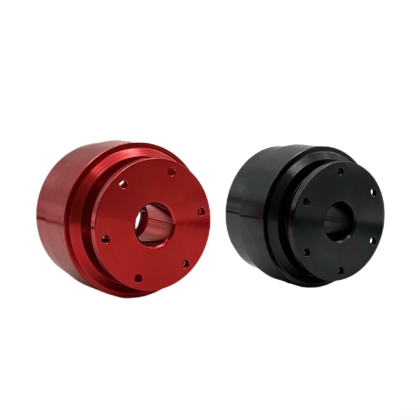 Adaptateur de volant à dégagement rapide, pour simulateur de course, pour base à entraînement direct MOZA R9/R16/R5, design en alliage d'aluminium, noir/rouge (rouge)