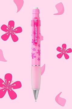 SERVE Deep Mechanical Lead KLM 07 MM, Candy Pink, Flower Pattern