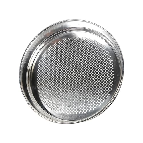 Zqxnt Colador de harina comercial, malla fina, ergonómico, colador de cocina, resistente a la corrosión, ayuda a cocinar de aluminio, herramienta para hornear