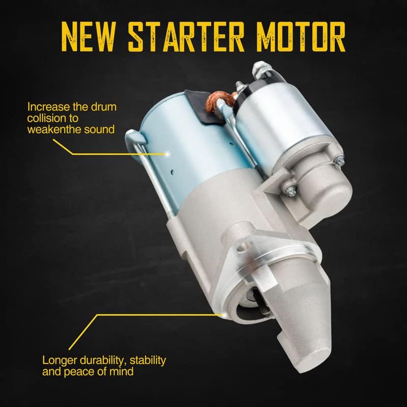 Miniatura 4 de AUTOSITY Arrancadores de arranque, compatible con Aveo 2004-2008 1.6L 4 Cyl Replacement 476724, 476725, SDR0350, 96469963, 96550782, 96550792,