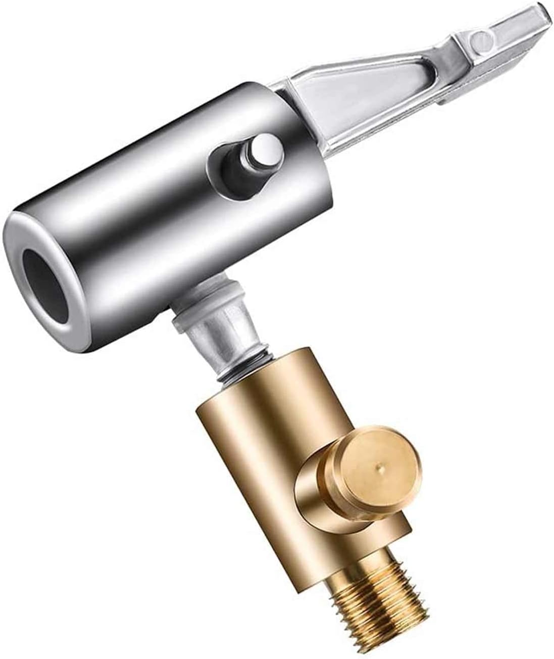 amiciTools Universal Air Pump Nozzle for Inflator, Clip Valve for Inflation and Deflation| No Leakage Replacement Hose Adapter